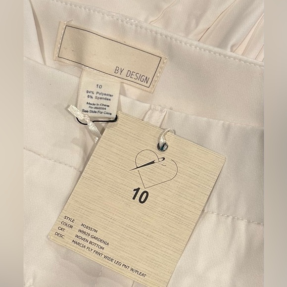 BY DESIGN Marcia Wide Leg Pants Women’s Size 10 - Picture 4 of 4